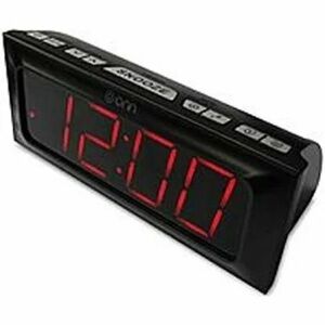 ONN Am/Fm Digital Clock Radio Snooze/Dual Alarms with Snooze and Sleep Function